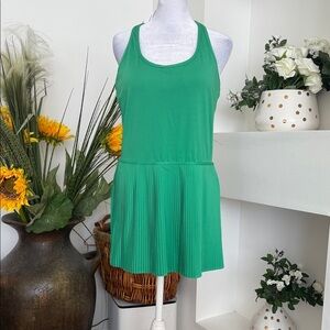 Crane Vibrant Green Sleeveless Dress